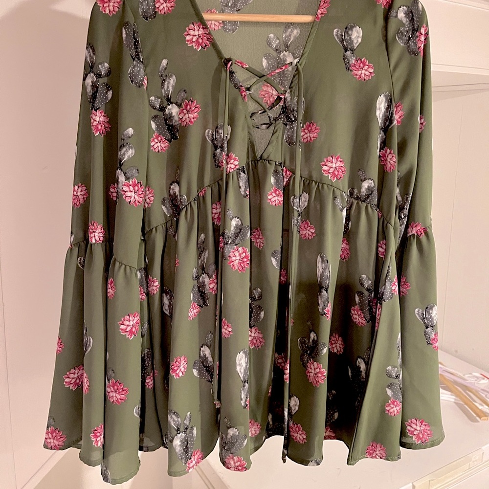 Prickly Pear Cactus Long Sleeve